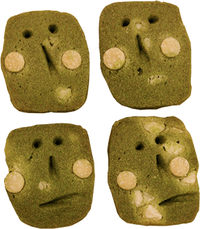 八女しげるの抹茶ホワイトチョコクッキー
